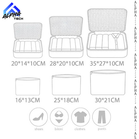 Bolsas viajeras x6 piezas