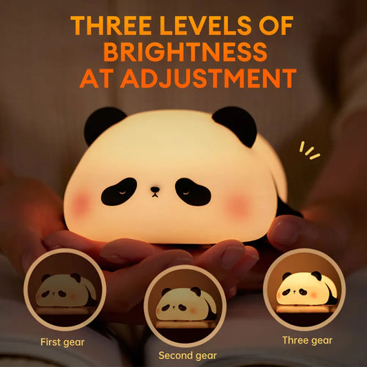 Lampara Oso Panda 3 tonos silicona pd-30