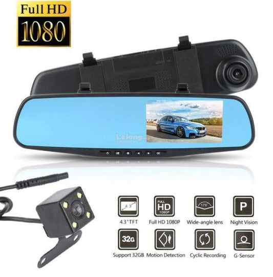 Espejo Retrovisor Doble Camara Carro
