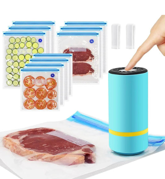 KIT de Sellado de Alimentos al Vacío x6 Bolsas